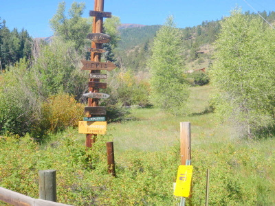 Family Name Signs at Burro Creek.